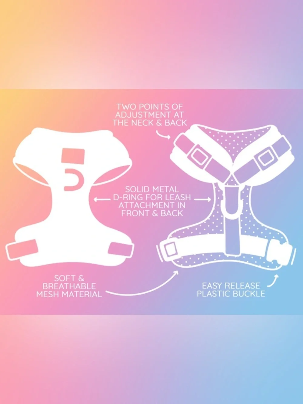 Sassy Woof x SpongeBob SquarePants Dog Harness size Large